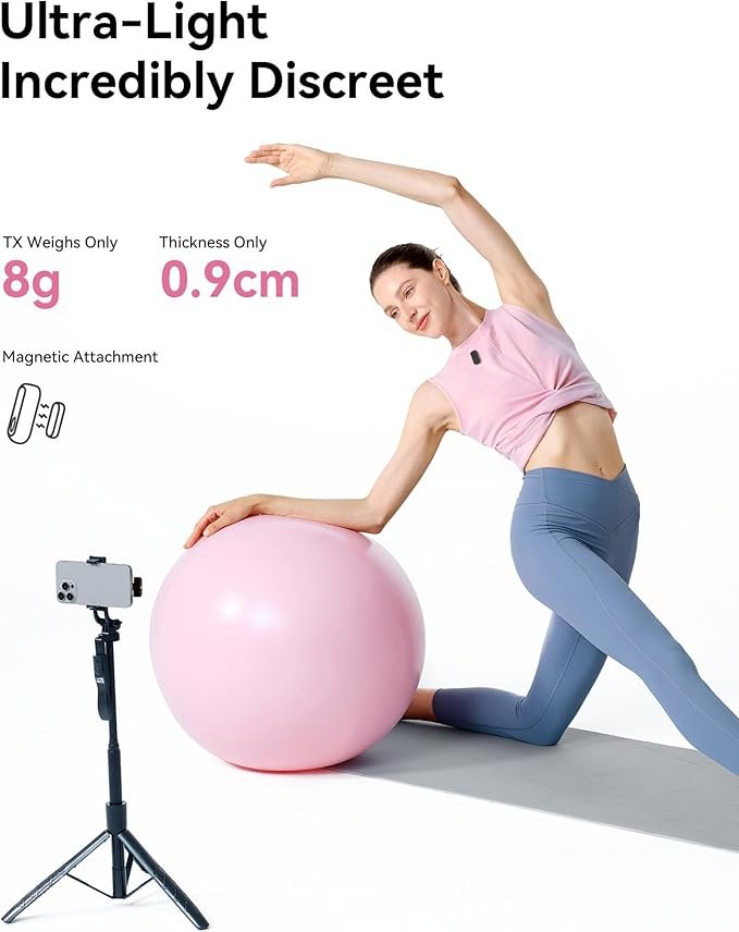 Hollyland Lark A1 Mini Duo - Mini micrófono inalámbrico para iPhone y Android - Imagen 2