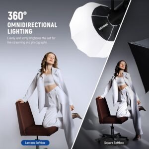 NEEWER 50cm Softbox Linterna, Difusor de Luz de 360°